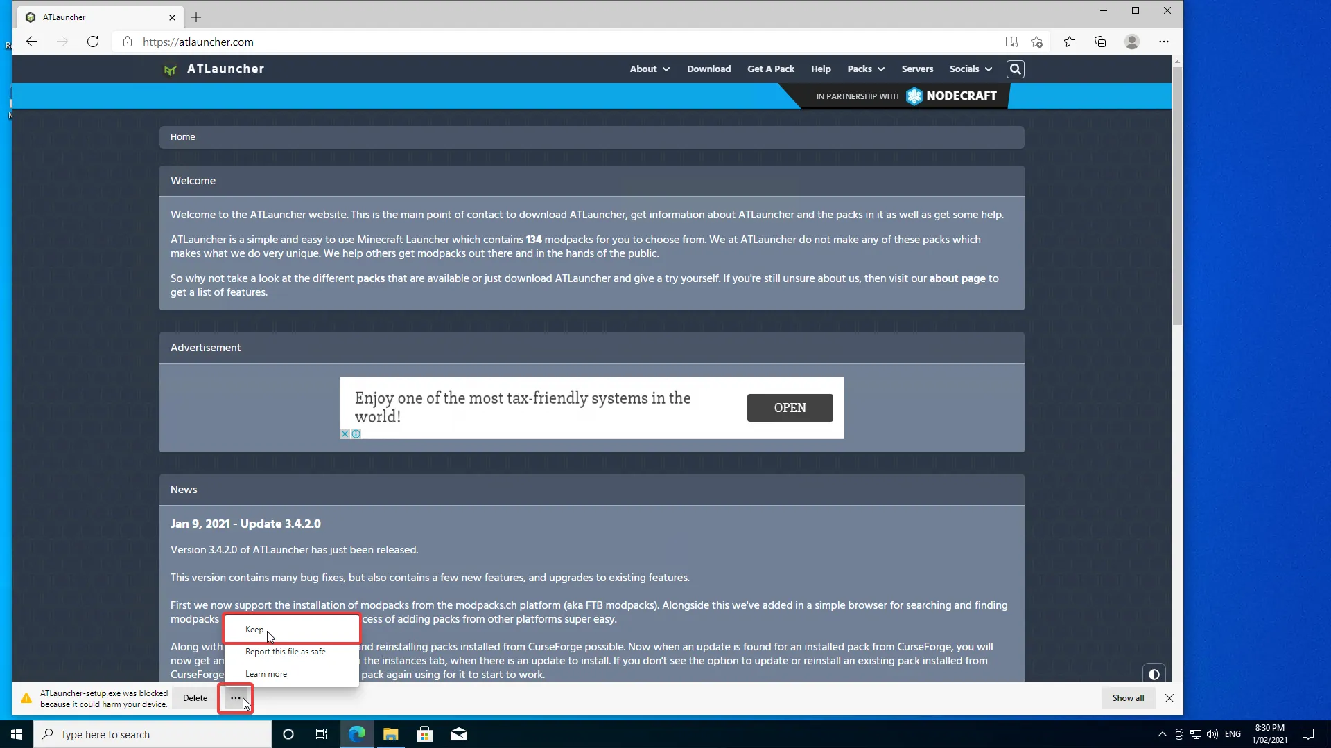 Install Windows Edge 1